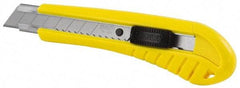 Stanley - Snap Utility Knife - 4.33" Blade, Yellow Handle, 1 Blade Included - Strong Tooling