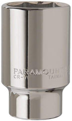 Paramount - 1-5/8", 3/4" Drive, Deep Hand Socket - 6 Points, 3-1/2" OAL, Steel, Chrome Finish - Strong Tooling