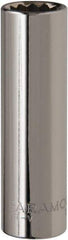 Paramount - 1/2" Drive, Deep Hand Socket - 12 Points, 3-9/32" OAL, Steel, Chrome Finish - Strong Tooling