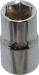 Paramount - 1/2" Drive, Standard Hand Socket - 6 Points, 1-1/2" OAL, Steel, Chrome Finish - Strong Tooling