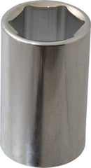 Paramount - 1-5/16", 1/2" Drive, Deep Hand Socket - 6 Points, 3-1/2" OAL, Steel, Chrome Finish - Strong Tooling