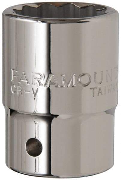 Paramount - 1-1/16", 3/4" Drive, Standard Hand Socket - 12 Points, 2" OAL - Strong Tooling