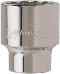 Paramount - 3/4" Drive, Standard Hand Socket - 12 Points, 2-45/64" OAL, Steel, Chrome Finish - Strong Tooling