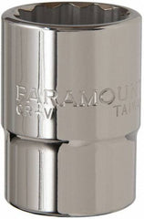 Paramount - 3/4" Drive, Standard Hand Socket - 12 Points, 2-5/16" OAL, Steel, Chrome Finish - Strong Tooling