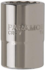 Paramount - 3/4" Drive, Standard Hand Socket - 12 Points, 2-13/64" OAL, Steel, Chrome Finish - Strong Tooling