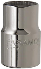 Paramount - 3/4" Drive, Standard Hand Socket - 12 Points, 2" OAL, Steel, Chrome Finish - Strong Tooling