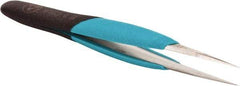 Erem - 5-1/2" OAL 3C-SA Ergonomic Tweezers - Straight, High Precision Tips - Strong Tooling