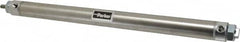 Parker - 12" Stroke x 1-1/16" Bore Double Acting Air Cylinder - 1/8 Port, 5/16-24 Rod Thread, 250 Max psi, 14 to 140°F - Strong Tooling