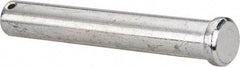 Made in USA - 3/4" Pin Diam, 5" OAL, Standard Clevis Pin - 5/32" Hole, 4-27/32" Usable Length, Uncoated Steel - Strong Tooling