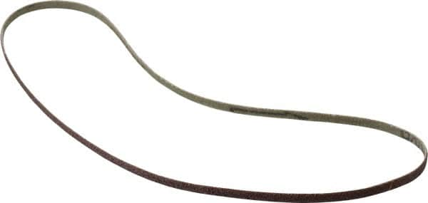 Tru-Maxx - 1/4" Wide x 24" OAL, 80 Grit, Aluminum Oxide Abrasive Belt - Aluminum Oxide, Medium, Coated - Strong Tooling