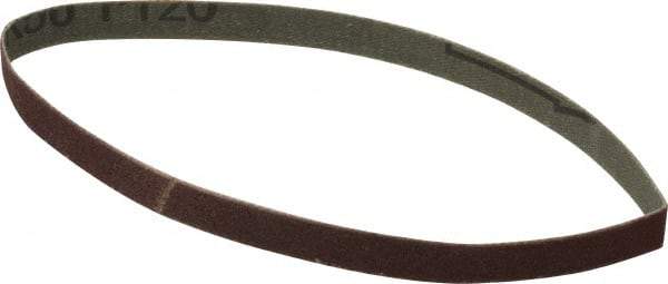 Tru-Maxx - 3/8" Wide x 13" OAL, 120 Grit, Aluminum Oxide Abrasive Belt - Aluminum Oxide, Fine, Coated - Strong Tooling