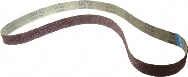 Tru-Maxx - 1-1/2" Wide x 60" OAL, 40 Grit, Aluminum Oxide Abrasive Belt - Aluminum Oxide, Coarse, Coated - Strong Tooling