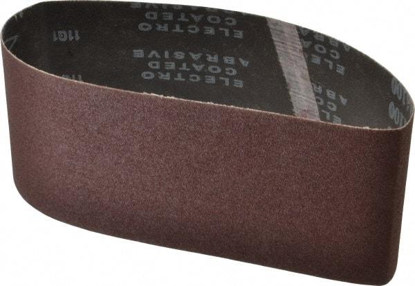 Tru-Maxx - 4" Wide x 24" OAL, 100 Grit, Aluminum Oxide Abrasive Belt - Aluminum Oxide, Fine, Coated - Strong Tooling