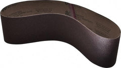 Tru-Maxx - 4" Wide x 36" OAL, 80 Grit, Aluminum Oxide Abrasive Belt - Aluminum Oxide, Medium, Coated - Strong Tooling