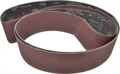 Tru-Maxx - 4" Wide x 132" OAL, 80 Grit, Aluminum Oxide Abrasive Belt - Aluminum Oxide, Medium, Coated - Strong Tooling