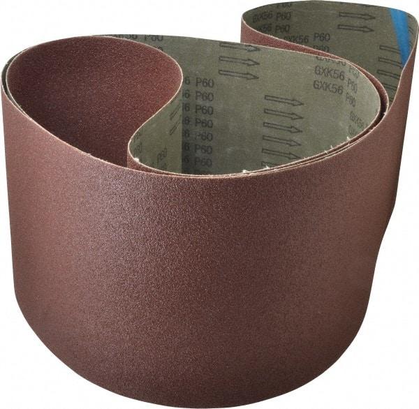 Tru-Maxx - 8" Wide x 107" OAL, 60 Grit, Aluminum Oxide Abrasive Belt - Aluminum Oxide, Medium, Coated - Strong Tooling