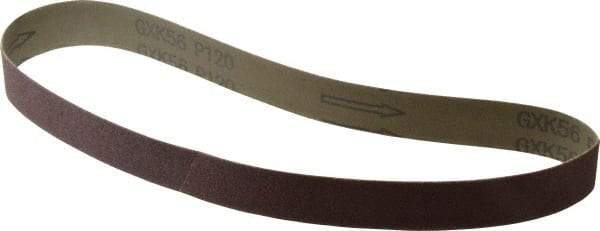 Tru-Maxx - 1" Wide x 24" OAL, 120 Grit, Aluminum Oxide Abrasive Belt - Aluminum Oxide, Fine, Coated - Strong Tooling