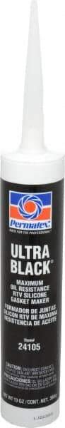 Permatex - 13 oz Oil Resistant Gasket Maker - -65 to 550°F, Black, Comes in Cartridge - Strong Tooling