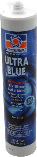 Permatex - 13 oz Gasket Maker - -65 to 500°F, Blue, Comes in Cartridge - Strong Tooling