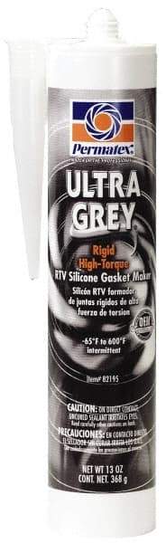 Permatex - 13 oz Gasket Maker - -65 to 650°F, Gray, Comes in Cartridge - Strong Tooling