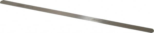 SPI - 0.25mm Thick x 1/2 Inch Wide x 12 Inch Leaf Length, Parallel Feeler Gage - High Carbon Steel - Strong Tooling