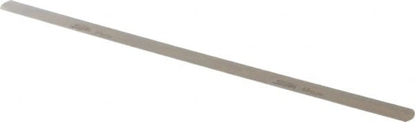 SPI - 0.45mm Thick x 1/2 Inch Wide x 12 Inch Leaf Length, Parallel Feeler Gage - High Carbon Steel - Strong Tooling