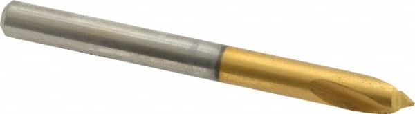 Guhring - 1/4" Body Diam, 90°, 70mm OAL, High Speed Steel Spotting Drill - Strong Tooling