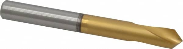 Guhring - 3/8" Body Diam, 90°, 89mm OAL, High Speed Steel Spotting Drill - Strong Tooling