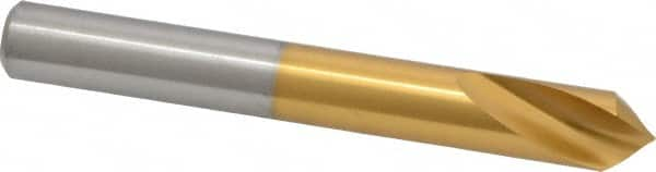 Guhring - 1/2" Body Diam, 90°, 102mm OAL, High Speed Steel Spotting Drill - Strong Tooling