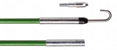 Greenlee - 144" Long Retrieving Tool - 200 Lb Max Pull, 72" Collapsed Length, Fiberglass - Strong Tooling