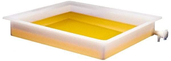 Bel-Art - 25-1/2" Long x 21-1/2" Wide x 4" Deep Tray with Faucet Tray - Polyethylene - Strong Tooling