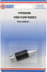 Coilhose Pneumatics - Blow Gun Safety High Flow Nozzle - 1/2-27 UNS, 2" Long, Aluminum - Strong Tooling