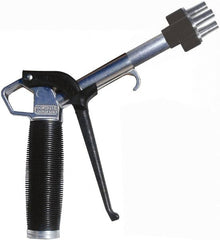 Coilhose Pneumatics - 150 Max psi High Flow Multi-Jet Nozzle Pistol Grip Blow Gun - 3/8 NPT, 2" Tube Length, Aluminum - Strong Tooling