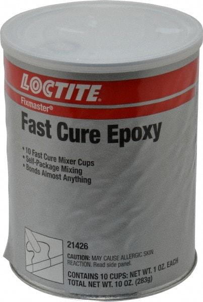 Loctite - 1 oz Can Two Part Epoxy - 5 min Working Time, 1,955 psi Shear Strength, Series Fixmaster - Strong Tooling