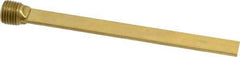 Made in USA - 1/4" NPT Thread, Straight, Die & Mold Cooling Baffle - 5" OAL, Brass - Strong Tooling