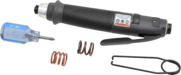 Ingersoll-Rand - 1/4" Bit Holder, 1,000 RPM, Inline Handle Air Screwdriver - 3 to 40 In/Lb Torque, 16 CFM - Strong Tooling