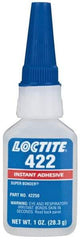 Loctite - 1 oz Bottle Clear Instant Adhesive - Series 422, 30 sec Working Time, 24 hr Full Cure Time, Bonds to Metal, Plastic & Rubber - Strong Tooling