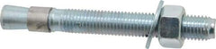 Red Head - 3/4 Inch Diameter, 3/4-10 Inch Thread, 6-1/4 Inch Overall Length, Grade 3, Wedge Expansion Concrete Anchor - Steel, Zinc Plated, 4-3/8 Inch Thread Length, Tie Wire Head, 3/4 Inch Drill - Strong Tooling