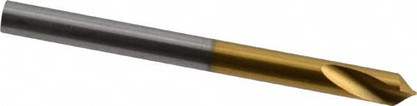 Guhring - 5mm Body Diam, 90°, 62mm OAL, High Speed Steel Spotting Drill - Strong Tooling