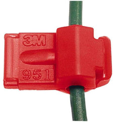 3M - 22 to 18 AWG, Nylon, Fully Insulated, Female Wire Disconnect - 1/4 Inch Wide Tab, Red, CSA Certified, CSA LR32411, UL File E70512, UL Listed - Strong Tooling