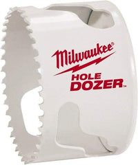 Milwaukee Tool - 1-3/4" Diam, 1-1/2" Cutting Depth, Hole Saw - Bi-Metal Saw, Toothed Edge - Strong Tooling