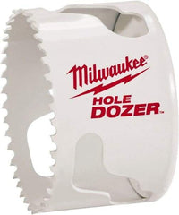 Milwaukee Tool - 1-13/16" Diam, 1-1/2" Cutting Depth, Hole Saw - Bi-Metal Saw, Toothed Edge - Strong Tooling