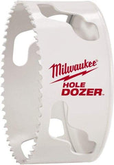 Milwaukee Tool - 3" Diam, 1-1/2" Cutting Depth, Hole Saw - Bi-Metal Saw, Toothed Edge - Strong Tooling