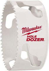 Milwaukee Tool - 3-1/8" Diam, 1-1/2" Cutting Depth, Hole Saw - Bi-Metal Saw, Toothed Edge - Strong Tooling