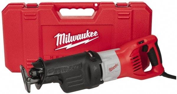 Milwaukee Tool - 2,800 Strokes per Minute, 1-1/4 Inch Stroke Length, Electric Reciprocating Saw - 120 Volts, 15 Amps, 1 Blade - Strong Tooling