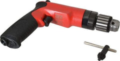 Sioux Tools - 3/8" Reversible Keyed Chuck - Pistol Grip Handle, 2,500 RPM, 14.16 LPS, 30 CFM, 1 hp - Strong Tooling