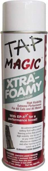 Tap Magic - Tap Magic Xtra-Foamy, 17 oz Aerosol Cutting Fluid - Semisynthetic - Strong Tooling