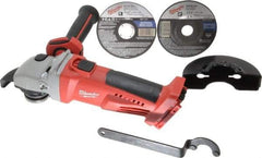 Milwaukee Tool - 4-1/2" Wheel Diam, 8,000 RPM, Cordless Cutoff & Cutoff-Grinder Tool - Right Angle Handle - Strong Tooling