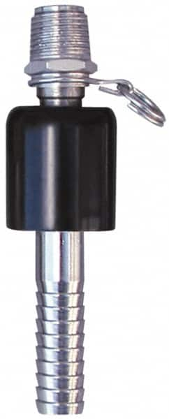 SuperKlean - NPT x 5/8" Hose Barb, Ball Type Swivel Hose Adapter - Stainless Steel - Strong Tooling