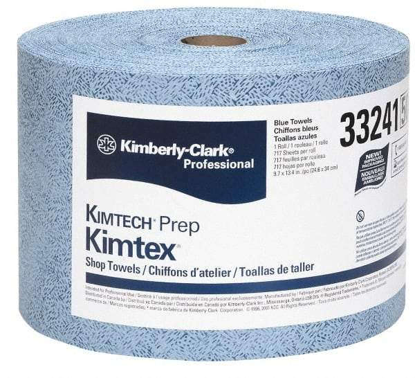 Kimtech - Dry Clean Room/Lab/Critical Task Wipes - Jumbo Roll, 13-3/8" x 9-5/8" Sheet Size, Blue - Strong Tooling